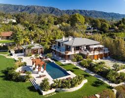 Long range spectacular mountain views from this 5 bedroom 6 full bath log cabin on 2.14 acres located in a gated community. Montecito A Secluded Paradise Of Celebrity Homes Mansion Global