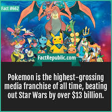 662 Pokemon Pokemon Is The Highest Grossing Media Franchise Of All Time Beating Out Star Wars By Over 13 Billion Pokemon Pokemon Fan Funny Pictures