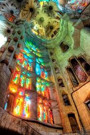 Barcelona Spain Sagrada Familia The Colors Are Just As Beautiful In Real Life Gaudi Places Barcelona