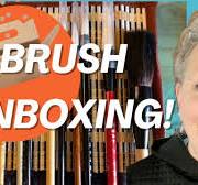 Unboxing New Calligraphy Watercolor brushes | Bear, Wolf, and Goat Hair?