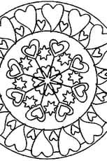 Il montre une jolie mandala en forme de cœur. Coloriage Mandala Coeur En Ligne Gratuit A Imprimer