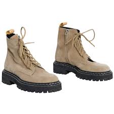 Proenza Schouler Suede Lug Sole Combat Boots By Emily Oberg Basic Space Own The Future