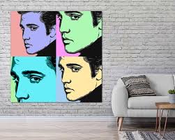 Elvis Presley, King of Rock and Roll Artwork, Famous People Art, Trendy  Modern Colorful Pop Art, Elvis Wall Art,pop Art CANVAS Ready to Hang