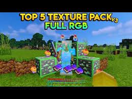 Top 5 Texture Pack Full Rgb Di Mcpe V 1 14 1 16 Minecraft Pe Be Win10 Texture Packs Minecraft Texture