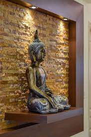 ··· polyresin thailand religious buddha statue for home decor name : Nagesh And Anusha S Concorde Amber Home Interiors Bonito Designs Pooja Room Door Design Room Door Design Buddha Home Decor