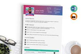 Free fresher resume format in word. Fresher Resume Template Word Ai Creative Illustrator Templates Creative Market