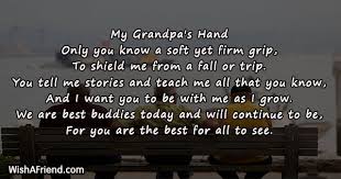 Little critter has to learn to be thankful. Poems For Grandpa