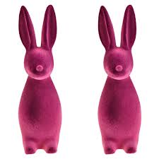 Floristik24.es Conejito de Pascua violeta decorativo