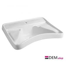 Staffe per fissaggio a parete non incluse, vendibili separatamente. Lavabo Disabili 67 X 58 Cm Sanitari Bagno Basic Thermomat