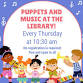 RKML Puppets and Music at the library event image