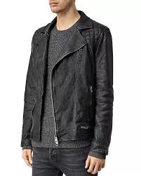 Allsaints Conroy Leather Biker Jacket Men Bloomingdale S In 2020 Leather Jacket Men Biker Jacket Men Celebrities Leather Jacket