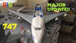 Boeing 747 lcf dreamlifter takeoff boeing 747 Custom Lego 747 Major Progress Youtube