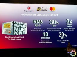 Submitted 9 months ago by s4dpanda. Hong Leong Bank Updates Their Gsc Credit Card With Better Rewards And Attractive Discounts At Gsc Klgadgetguy