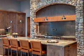 This type of backsplash is easily installed with the use of adhesive which is usually strong enough to attach the corrugated. Corrugated Metal Backsplash Kitchen Contemporary With Gray Shelves Blenders