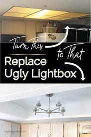 Recessed light fixtures are popular and very much in style and will continue to be for years to come. Replace Your Dated Lightbox Kitchen Ceiling Diy Kitchen Renovation Lighting Makeover