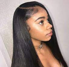 Straight Hairstyles For Black Women 100 Unprocessed Virgin Human Hair Sew In Weave Bundles With Fron Straight Hairstyles Hair Styles Straight Weave Hairstyles