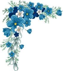 Blue Flower Border Png Google Da Ara Flower Border Png Flower Frame Flower Border