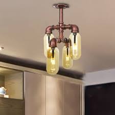 Steampunk Sputnik Lighting Fixture Steel Semi Flush Ceiling Lights For Kitchen Dining Beautifulhalo Com