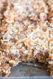 An Old Fashioned Oatmeal Cake Recipe With An Easy Broiled Coconut Topping This Cake Could Easil Easy Oatmeal Cake Recipe Coffee Cake Recipes Easy Cake Recipes