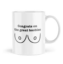 Funny Mugs Congratulations on The Great Boobies New Boobs Cosmetic Surgery  Get Well Soon Enhancements Funny Novelty Coffee Cup- MCO1 : Amazon.co.uk:  Home & Kitchen