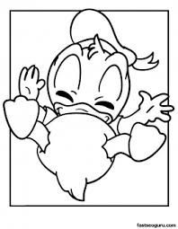 Printable baby disney coloring pages. Printable Baby Donald Duck Disney Coloring Pages Free Kids Coloring Pages Printable