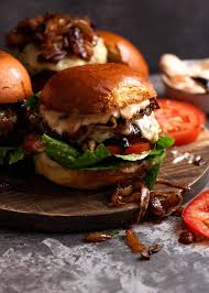 Top it off with swiss cheese, and you'll see why it's so addicting! Swiss Mushroom Burgers Quick Easy Recipetin Eats