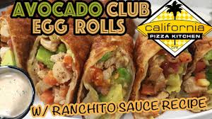 Check spelling or type a new query. Cpk S Avocado Chicken Bacon Club Egg Rolls Official Recipe From California Pizza Kitchen Cookbook Youtube