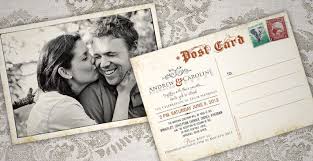 Vintage Postcard Wedding Invite Postcard Wedding Invitation Christian Wedding Cards Vintage Postcard Wedding