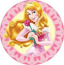 Edible Sleeping Beauty Aurora Cake Topper Birthday Party Wafer Paper 19cm Uncut Aurora Cake Birthday Cake Toppers Aurora Sleeping Beauty