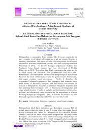 These exercises have been designed to help pilots and air traffic controllers to learn and improve their aviation english vocabulary. Pdf Bilingualism And Bilingual Experiences A Case Of Two Southeast Asian Female Students At Deakin University