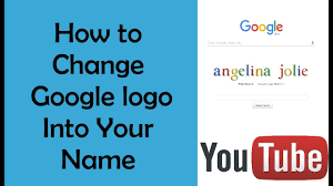 The google logo appears in numerous settings to identify the search engine company. How To Change Google Logo Into My Name Youtube