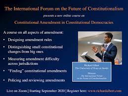 Richard Albert Constitutional Amendment In Constitutional Democracies