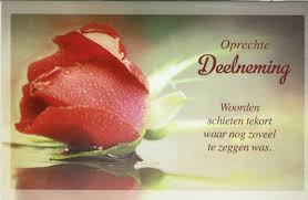 Oprechte Deelneming Kaart Met Mooie Roos Rouwkaart Troostende Woorden Begrafenis Gedichten