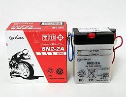 ジャパン gsユアサ バッテリー 6n2 2a gy 6vバイク用 開放式 液入り 充電済み バッテリー bsmオリジナル