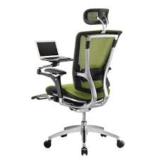Buy gtracing gaming chair racing office computer ergonomic video game chair backrest and seat height adjustable swivel recliner with headrest and lumbar pillow esports chair red: Nefil Chair With Laptop Holder Leg Rest Ergohuman Furniture Home Living Furniture Chairs On Carousell