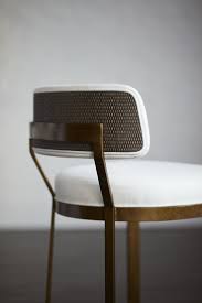 Palecek Conrad Side Chair Gold Metal Frame And Legs In Antique Gold Finish With Fixed Upholstered Seat And Inside B Side Chairs Furniture Furniture Upholstery