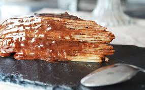 Gateau De Crepes Chocolat Et Creme De Marrons Crepes Au Chocolat Gateau Crepe Gateau