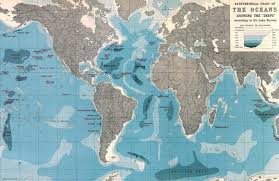 World Ocean Map Wallpaper Mural Murals Wallpaper World Map Mural World Map Wallpaper Map Murals
