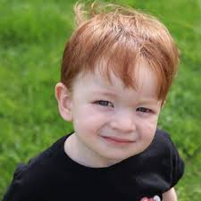 Portrait of me and my grandson resembles each other