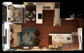Skyland Istanbul Rezidans Dubleks Salon Plan Home Kitchen