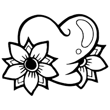 Choose a puzzle cut:page 1 of 3 48 piece classic: Heart And Flower Vector Image
