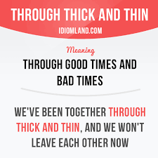 Cliché through good times and bad times. Pdf Through Thick And Thin