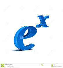 Natural Exponential Function 3d Rendering Illustration Exponential Functions Illustration Stock Illustration