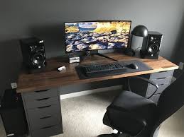 Reddit Battlestations My Karlby Battlestation With Matte Polyurethane Finish Diy Computer Desk Home Office Setup Computer Desk Setup