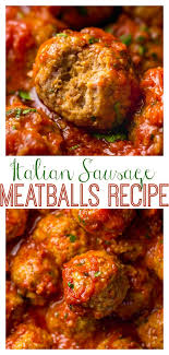 Italian Sausage Meatballs Baker By Nature Recipe Italian Sausage Meatballs Sausage Meatballs Meatball Recipes Easy