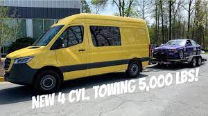 You would need an inertial type electronic brake controller and a scan gauge ii to safely (well not really so safely) tow a 7,000 lb. 2020 Mercedes Benz Sprinter 2500 Review 2 0l Four Cylinder Towing Test Youtube