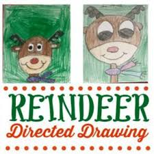 How To Draw A Reindeer Easy Directed Drawing For Kids Christmas School Crafts Drawing For Kids Holiday Crafts For Kids