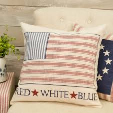 Pack of 2 solid faux suede soft decorative square throw pillow covers for sofa living room and bedroom (22 x 22, red) average rating: Market Place The Red White Blue 20 X 20 Pillow Cover Piper Classics
