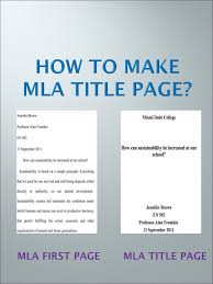 The title page in apa format includes the title of the paper, the author's name, and the name of the institution. Cover Page For Essay Mla Format July 2021