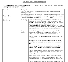 Clancy And The Search For The Mashed Potato Kindergarten Lesson Plans Preschool Education Elementary Literacy